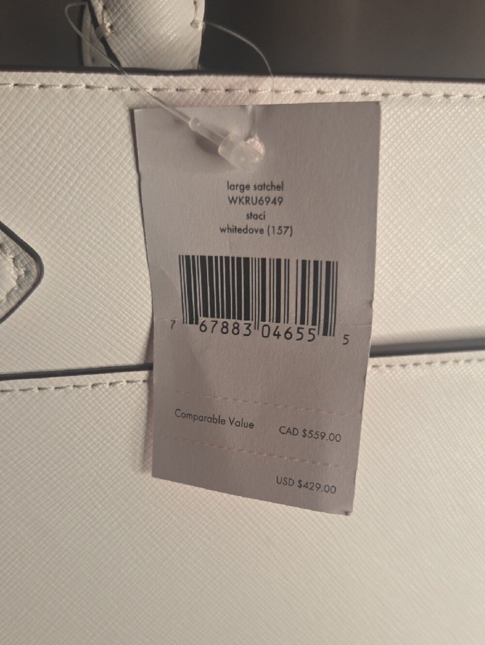 kate spade White Leather Top-Handle Satchel - Picture 11 of 11